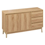 paris prix Buffet Bas Design "Abana" 120cm Naturel