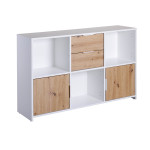 Paris Prix Buffet Design 6 Cases "Adam" 70cm Blanc