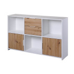 Paris Prix Buffet Design 6 Cases "Adam" 70cm Blanc