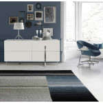 Paris Prix Buffet Design "Laura" 160cm Blanc Laqué