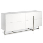 paris prix Buffet Design "Laura" 160cm Blanc Laqué