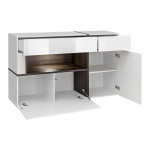 Paris Prix Buffet Design LED "Cross" 150cm Blanc