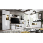 Paris Prix Buffet Design LED "Cross" 150cm Blanc