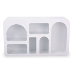 Paris Prix Buffet Design "Troglodyte" 130cm Blanc