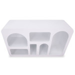 Paris Prix Buffet Design "Troglodyte" 130cm Blanc