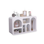 Paris Prix Buffet Design "Troglodyte" 130cm Blanc