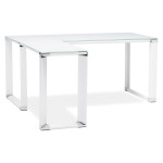 Paris Prix Bureau D'Angle Design "Hovik" 170cm Blanc