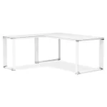 paris prix Bureau d'Angle Design "Hovik" 170cm Blanc