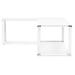Paris Prix Bureau D'Angle Design "Hovik" 200cm Blanc
