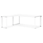 paris prix Bureau d'Angle Design "Hovik" 200cm Blanc