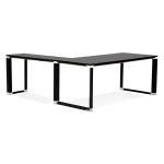 Paris Prix Bureau D'Angle Design "Hovik" 200cm Noir