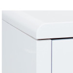 Paris Prix Bureau Design 2 Tiroirs "Teo" 120cm Blanc