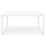 Paris Prix Bureau Design "Abigano" 140cm Blanc