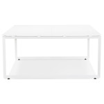 Paris Prix Bureau Design "Abigano" 140cm Blanc