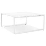 Paris Prix Bureau Design "Abigano" 140cm Blanc