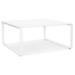 paris prix Bureau Design "Abigano" 140cm Blanc