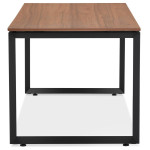 Paris Prix Bureau Design "Abigano" 160cm Noyer & Noir