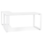 paris prix Bureau Design "Abigano" 170cm Blanc