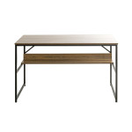 Paris Prix Bureau Design "Ademo" 120cm Chêne & Noir