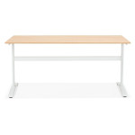 Paris Prix Bureau Design "Croso" 160cm Naturel & Blanc