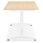 Paris Prix Bureau Design "Croso" 160cm Naturel & Blanc