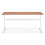 Paris Prix Bureau Design "Croso" 160cm Noyer & Blanc