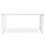 paris prix Bureau Design en Bois "Hovik" 160cm Blanc