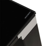 Paris Prix Bureau Design En Verre "Hovik" 160cm Noir