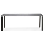 Paris Prix Bureau Design En Verre "Hovik" 200cm Noir