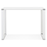 Paris Prix Bureau Design En Verre "Zaho" 140cm Blanc