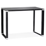 paris prix Bureau Design en Verre "Zaho" 140cm Noir