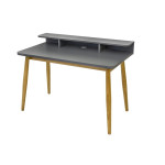 Paris Prix Bureau Design "Farsta" 120cm Gris