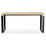Paris Prix Bureau Design "Hovik" 160cm Naturel & Noir