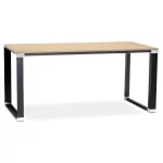 paris prix Bureau Design "Hovik" 160cm Naturel & Noir