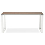 Paris Prix Bureau Design "Hovik" 160cm Noyer & Blanc