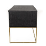 Paris Prix Bureau Design "Pimlico" 130cm Charbon