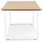 Paris Prix Bureau Design "Ribaila" 180cm Chêne & Blanc