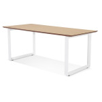 Paris Prix Bureau Design "Ribaila" 180cm Chêne & Blanc