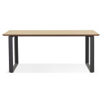 Paris Prix Bureau Design "Ribaila" 180cm Chêne & Noir