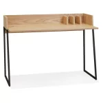 paris prix Bureau Design "Zélana" 120cm Naturel & Noir