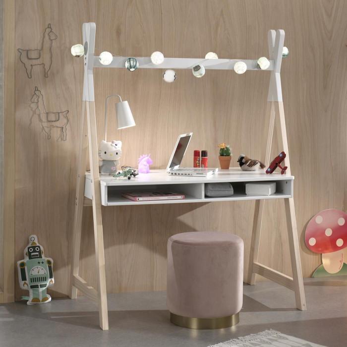 Paris Prix Bureau Enfant Tipi "Kiddy" 159cm Blanc