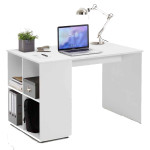 paris prix Bureau & Étagère Design "Trent" 117cm Blanc