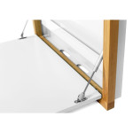 Paris Prix Bureau Mural Design "Brenta" 74cm Blanc