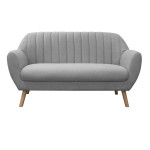 paris prix Canapé 2 Places Design "Sofia" 142cm Gris