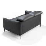 Paris Prix Canapé 2 Places En Cuir "Doso" 157cm Noir