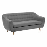 paris prix Canapé 3 Places Design "Rétro" 184cm Gris
