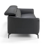 Paris Prix Canapé 3 Places En Cuir "Doso" 197cm Noir