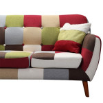 Paris Prix Canapé 3 Places "Karé" 182cm Multicolore