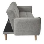 Paris Prix Canapé Convertible "Dream" 195cm Gris