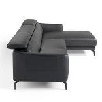 Paris Prix Canapé D'Angle Droit "Doso" 283cm Noir